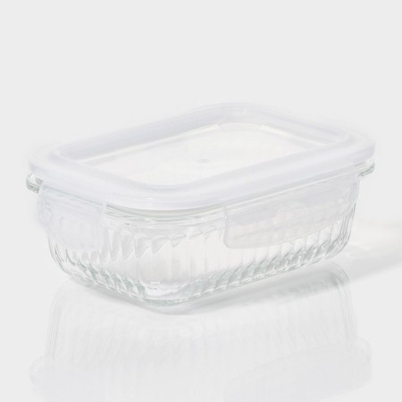 Container of heat -resistant glass of Dante's share, rectangular, 370 ml, 14.5 × 10.5 × 5.5 cm-2