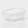 Container of heat -resistant glass of Dante's share, rectangular, 370 ml, 14.5 × 10.5 × 5.5 cm