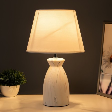 Lena table lamp E14 40W white 22.5x22.5x37 cm Risalux-1