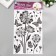 Decorative stickers Room Decor "Dandelion with sparkles" 33x60 cm