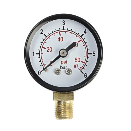 Manometer Zein, radial, body diameter 50 mm, 6 bar, 1/4 "-2