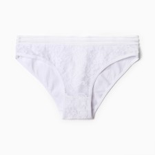 Panties female color white, size 46-48
