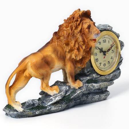 Tables table, fireplace "lion", 30.5 x 7 x 17.5 cm, d dial - 8.5 cm-1