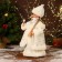 Snow Maiden "in a white fur coat and hat" moves, 40 cm