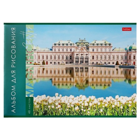 Album for drawing A4, 40 sheets "magnificent locks", covered cardboard, block 100 g/m2, mix-2