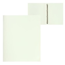 Folder on 4 rings A4, Calligrata, 18 mm, 500 μm, milky white, mix