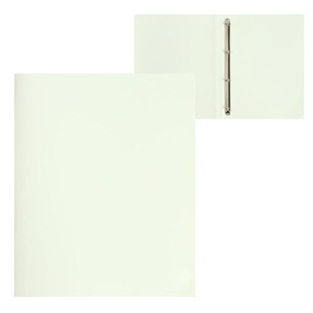 Folder on 4 rings A4, Calligrata, 18 mm, 500 μm, milky white, mix