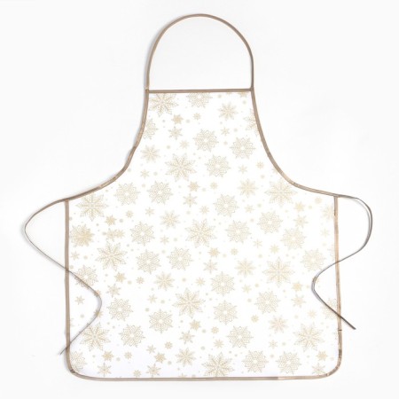 Apron shade snowflakes gold 70*80 cm, 100% p/e-1