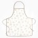 Apron shade snowflakes gold 70*80 cm, 100% p/e