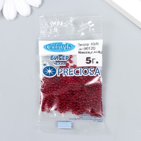 Бисер Чехия "Preciosa" 10/0 5 гр (90120)-2