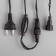 Garland “thread” 10 m, IP44, UMS, dark thread, 100 LED, white glow, 220 V
