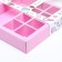 Box for 8 sweets + chocolate, with a window, "March 8" 17.7 x 17.8 x 3.8 cm