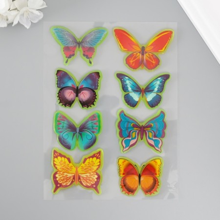 Silicon sticker on the glass phosphorus "butterfly" 20x16 cm
