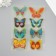 Silicon sticker on the glass phosphorus "butterfly" 20x16 cm