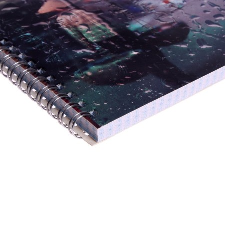 A notebook of 96 sheets in a cage on the crest Jazz Cafe, cover coated cardboard, glossy lamination, mix-7