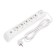 Network filter 5 nests, 3m, 3x1.5mm², with auto -wiring, 2 USB, white Kranz