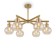 Chandelier 60W, 6he14, 39.5x65 cm, gold