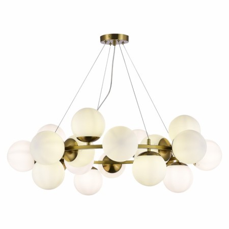 Suspended EVOLUCE lamp. Sle1191-203-20. Fratta. 20x60 watts, E27, 88x88x99 cm, golden color