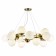 Suspended EVOLUCE lamp. Sle1191-203-20. Fratta. 20x60 watts, E27, 88x88x99 cm, golden color