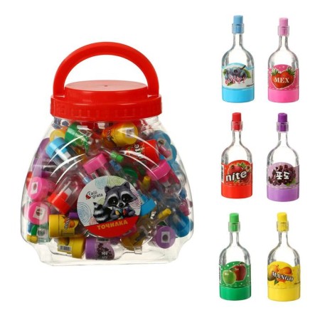 Sharpen with a container "bottle", mix