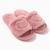 Women's slippers with an open nose, size 40-41, pink