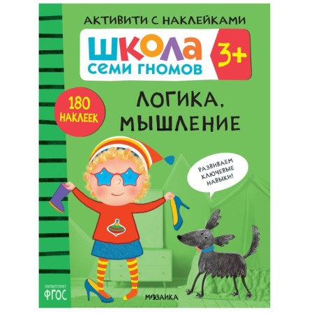 Activities with stickers. Set. 3+-1