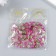 Beads for creativity plastic "Soap bubble transparent fuchsia" set of 20 g 0.8x0.8x0.8 cm