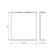 Comforty K-60 mirror for the bathroom, white color, 68.5x60x14 cm