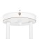 MIA chandelier 2x60W E27 white, gold 53x18x24cm