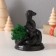Souvenir "Snake Glikon" with moss 6.5*8.5*3 cm black (moss is green stabil)