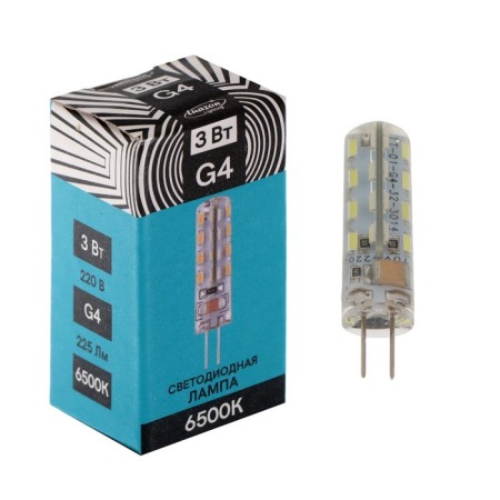 LED LEAZON Lighting, G4, 3 W, 220 V, 6500 K, 225 lm, silicone-1