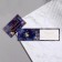 Invitation "for graduation!" glitter, bell, 24.7x7.7 cm