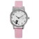 Women's watch "cat", d-2.8 cm, pink strap