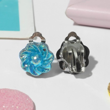 Clips children's "chosen" flowers shiny, color mix-3