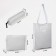 Set of backpacks on lightning from textiles, chover, bag, pencil case, color gray color