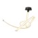 Ceiling chandelier Mantra Armonia, LED, 4500LM, 3000K, 900x410x560 mm, color titanium