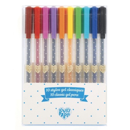 Набор гелевых ручек Djeco Lovely Paper, 10 шт