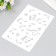 Plastic stencil "notes" 24x16 cm