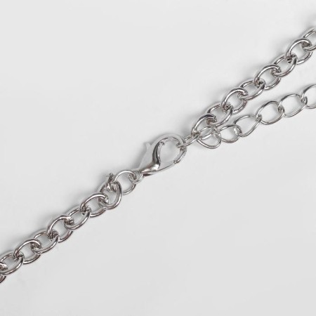 Piece "chain" castle, silver color, 50 cm-2
