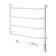 Electric towel Zein PE-05 "Victoria", 500x600mm, 4 shift, dimmer, white