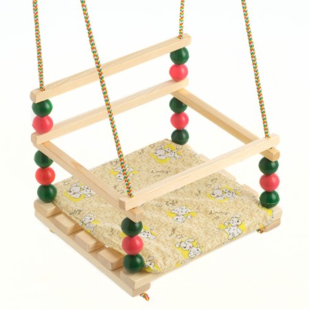 Suspended armchair for a playing site with a soft seat, "breeze", seat 34x28 cm-9