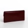 Women's wallet on the button, burgundy color