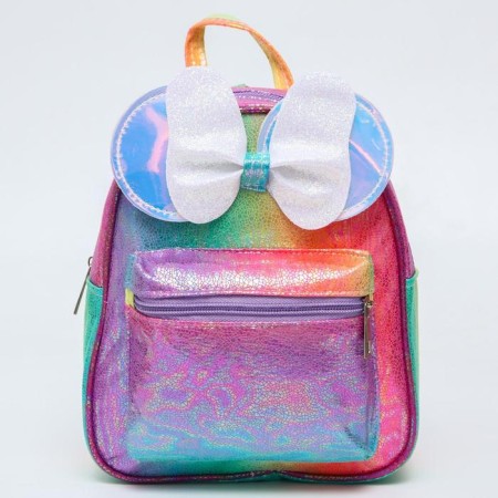 Baby backpack with pocket, 20 cm x 10 cm x 23 cm "mouse with a bow", Minnie Mouse-3