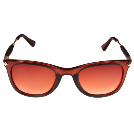 Sunglasses Wayfarer. Matte frame, metal strokes with inserts, mix, 14.5*13.5*4.5cm-3