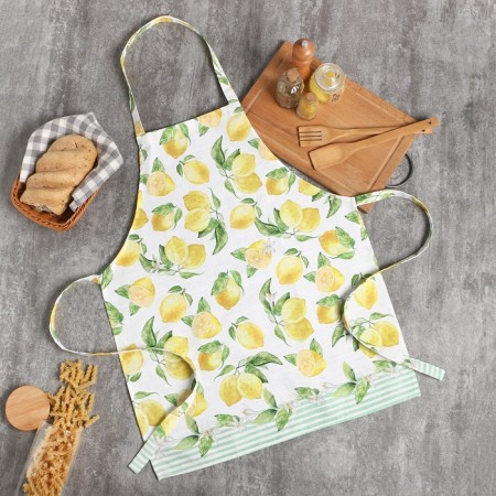 Apron "Ethel" lemons 60x65 cm, 100% HL, reps 190 gr/m2