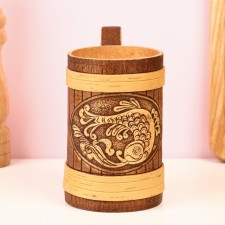 Carp mug, 500 ml, birch bark