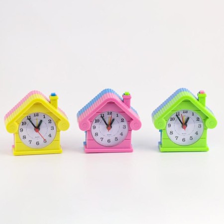 Alarm clock "House", with backlight, 9 x 8.5 cm, mix-5
