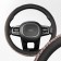 SkyWay, Crystal-1 m, black eco-leather braid, red rhinestones