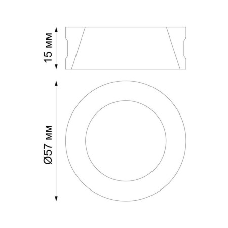 Decorative ring Konsta, black chrome color-3