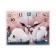 Carty clock is wall-mounted, interior "swans", silent, 25 x 20 cm
